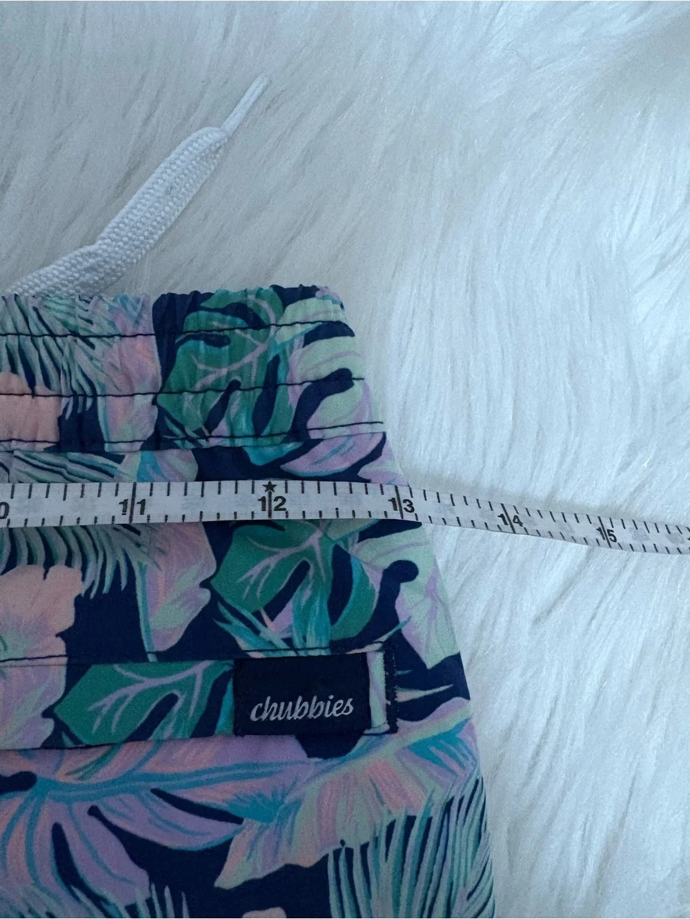 Chubbies Youth Navy Tropical Leaf Night Fauna Swim Shorts